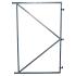 Stalen poortframe met 3 ophangpunten verzinkt 130x155cm