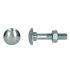 Slotbout verzinkt M8x100mm incl. moer