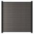 NewTechWood composiet scherm Triple 180x180cm Silver Gray (incl. onder- en bovenprofiel en startblok