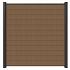NewTechWood composiet scherm 180x180cm Teak (incl. onder- en bovenprofiel en startblokjes)