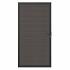 NewTechWood Co-extrusie composiet deur in aluminium frame horizontaal, 100x195cm, Silver Gray