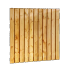 Grenen geschaafd plankenscherm 23-planks 15 mm, 180 x 180 cm, verticaal recht, groen geïmpregneerd.