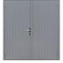 Hardhouten dubbele dichte deur Prestige, 202x221 cm, grijs gegrond