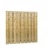 Jumboscherm geschaafd vuren 20-planks 15 mm, 180x180cm, recht, groen geïmpregneerd