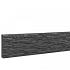 Betonplaat dubbelzijdig leisteenmotief 36x3,5x184 cm, antraciet ongecoat