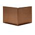 Kantopsluiting uitwendige hoek geplet 16,5cm Corten